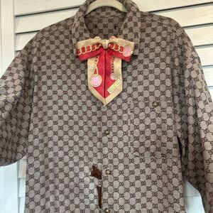 Distressed Gucci Shirt Dress